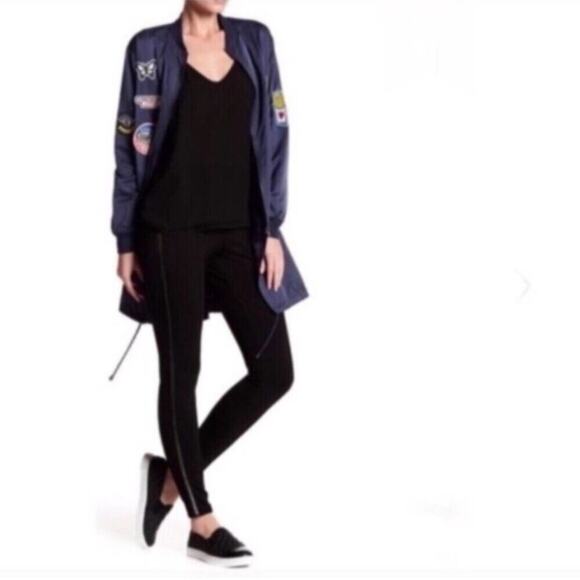 Romeo & Juliet Couture Pants - Romeo & Juliet Couture Black Leather Trim Pants Size Small